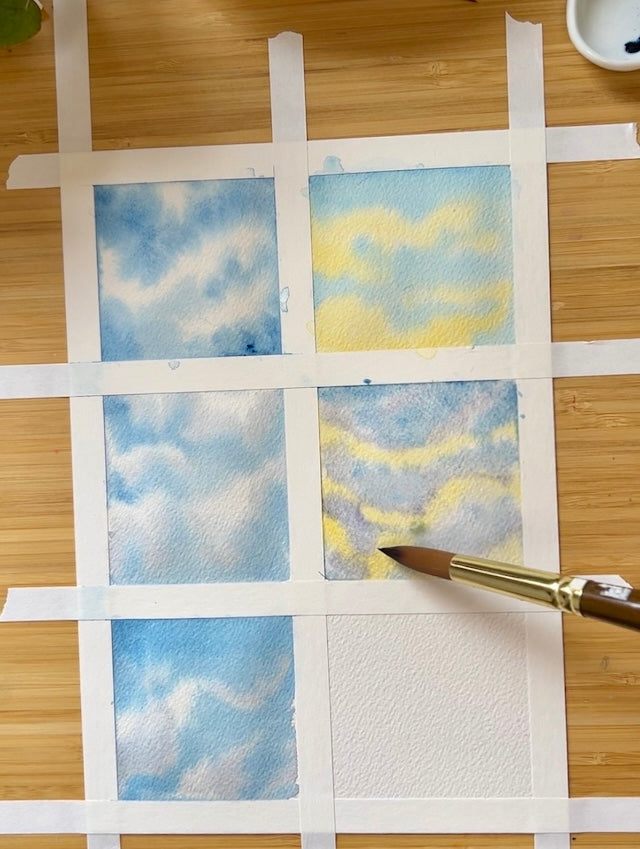 Painting Watercolor Clouds - An Easy Practice Lesson