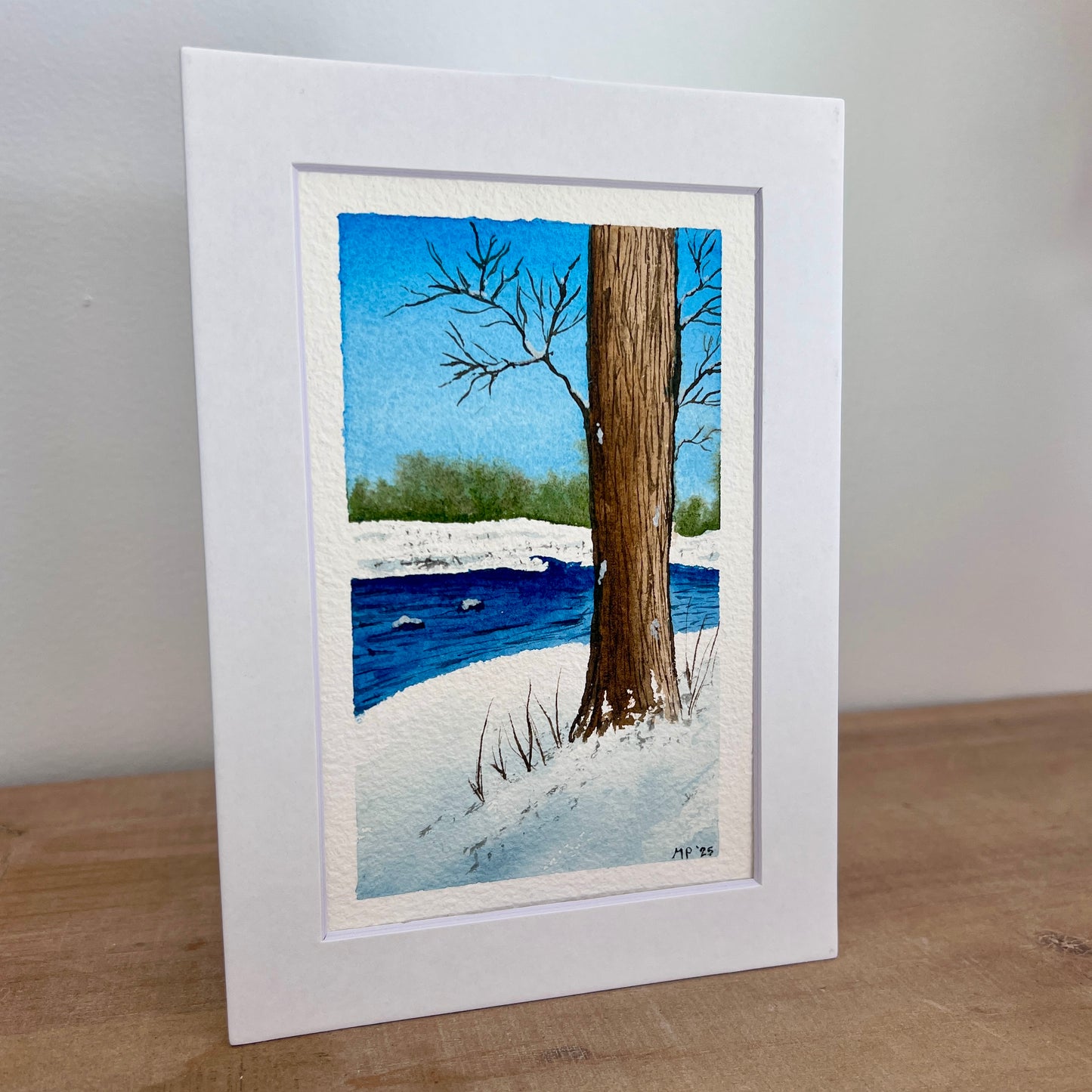 Snowy River Original Watercolor