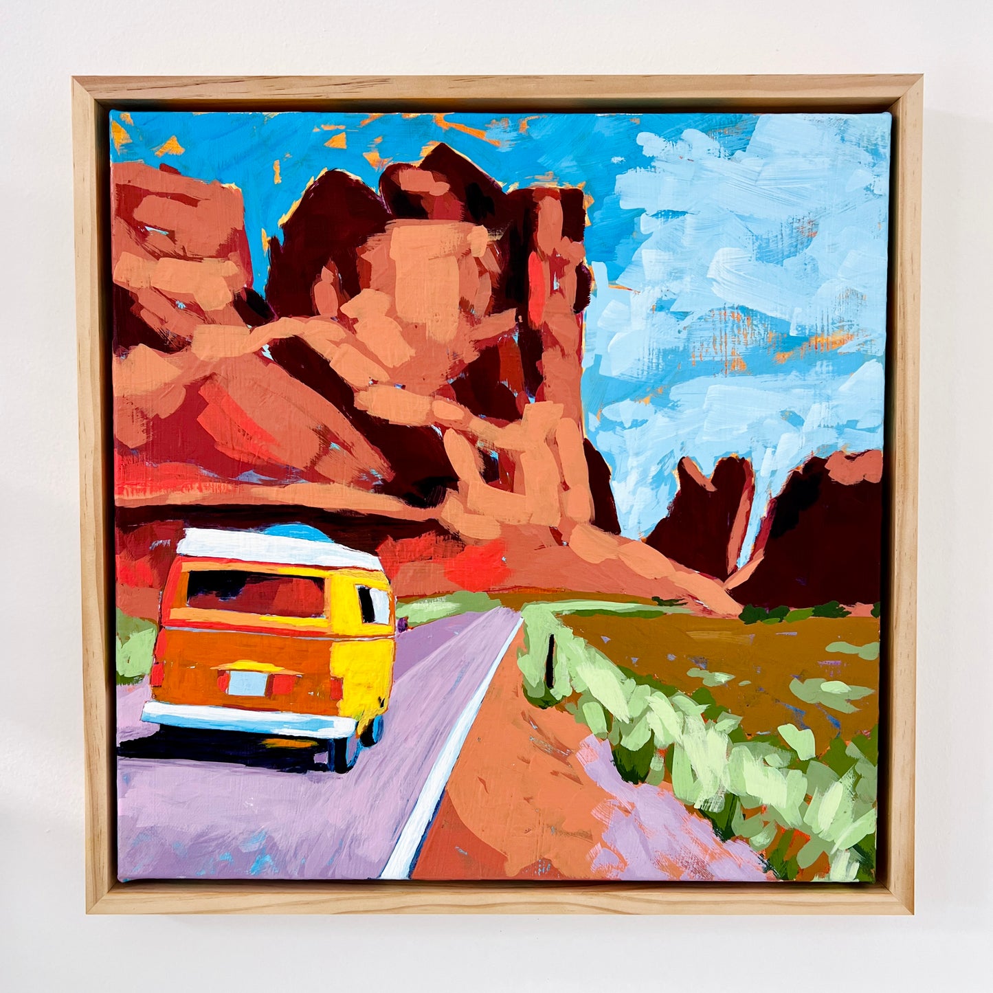 "Goliath" 16x16 Original Acrylic Painting