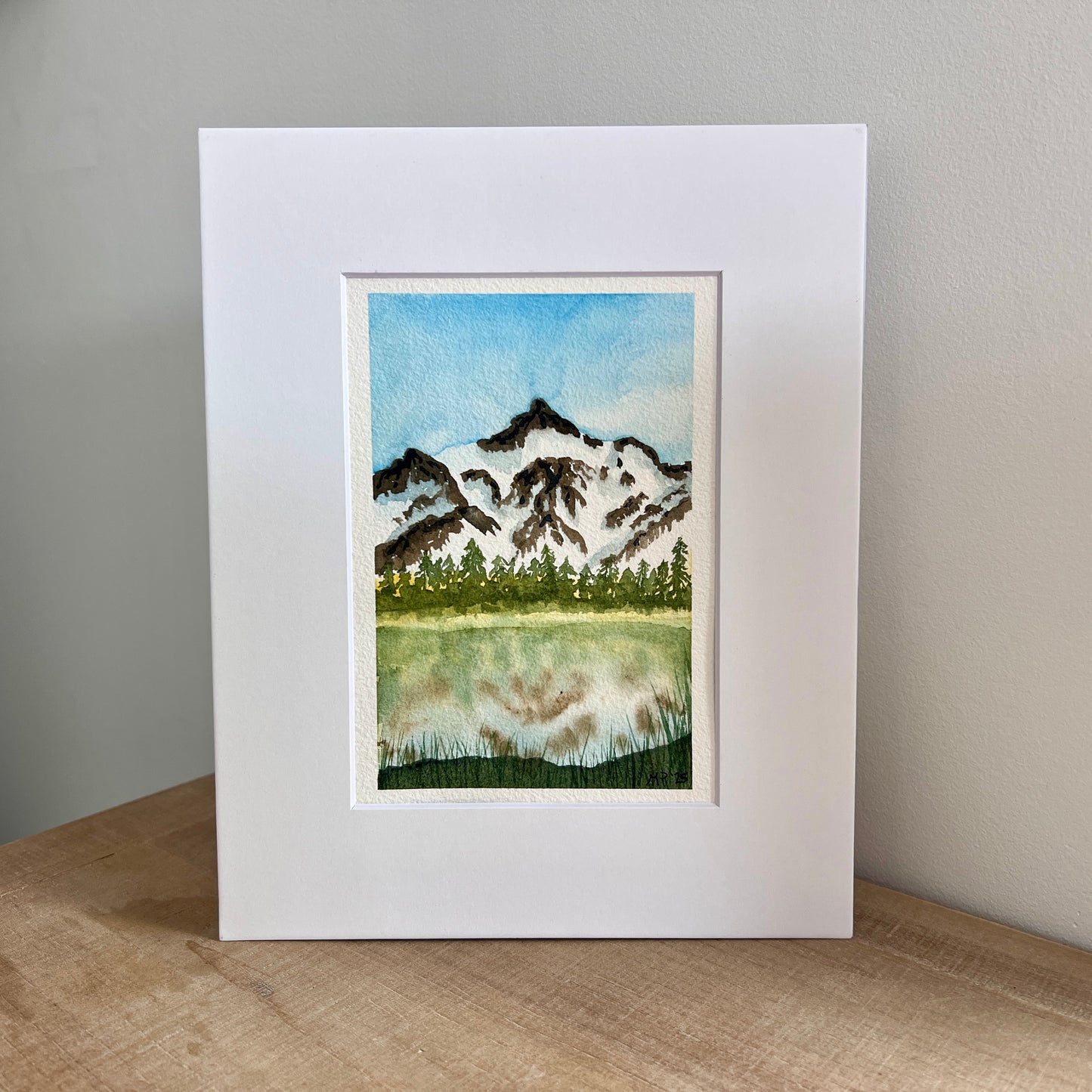 "Alpine Reflection" Original Watercolor Painting