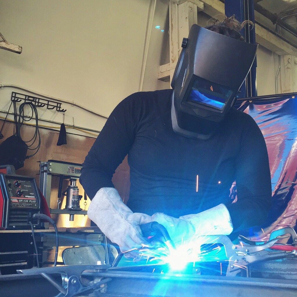 Mallory Paige | Welding the Operation Moto Dog Sidecar