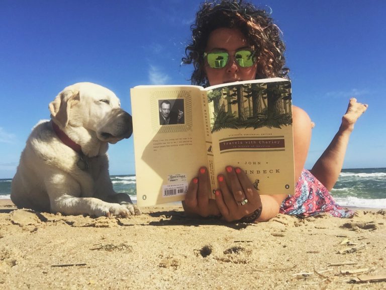 Mallory & Baylor read Travels with Charley