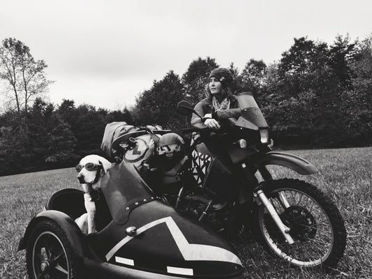 Mallory Paige and Baylor the Sidecar Dog