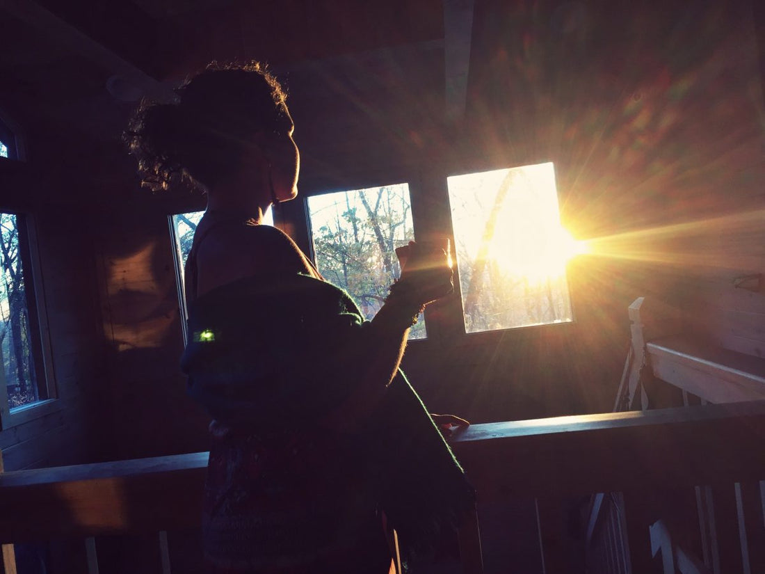 Mallory Paige enjoys the Georgian Cabin