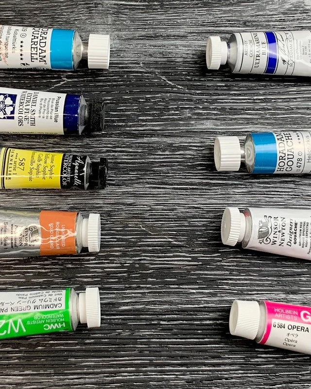 is gouache watercolor