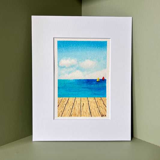 "Dockside" Original Watercolor