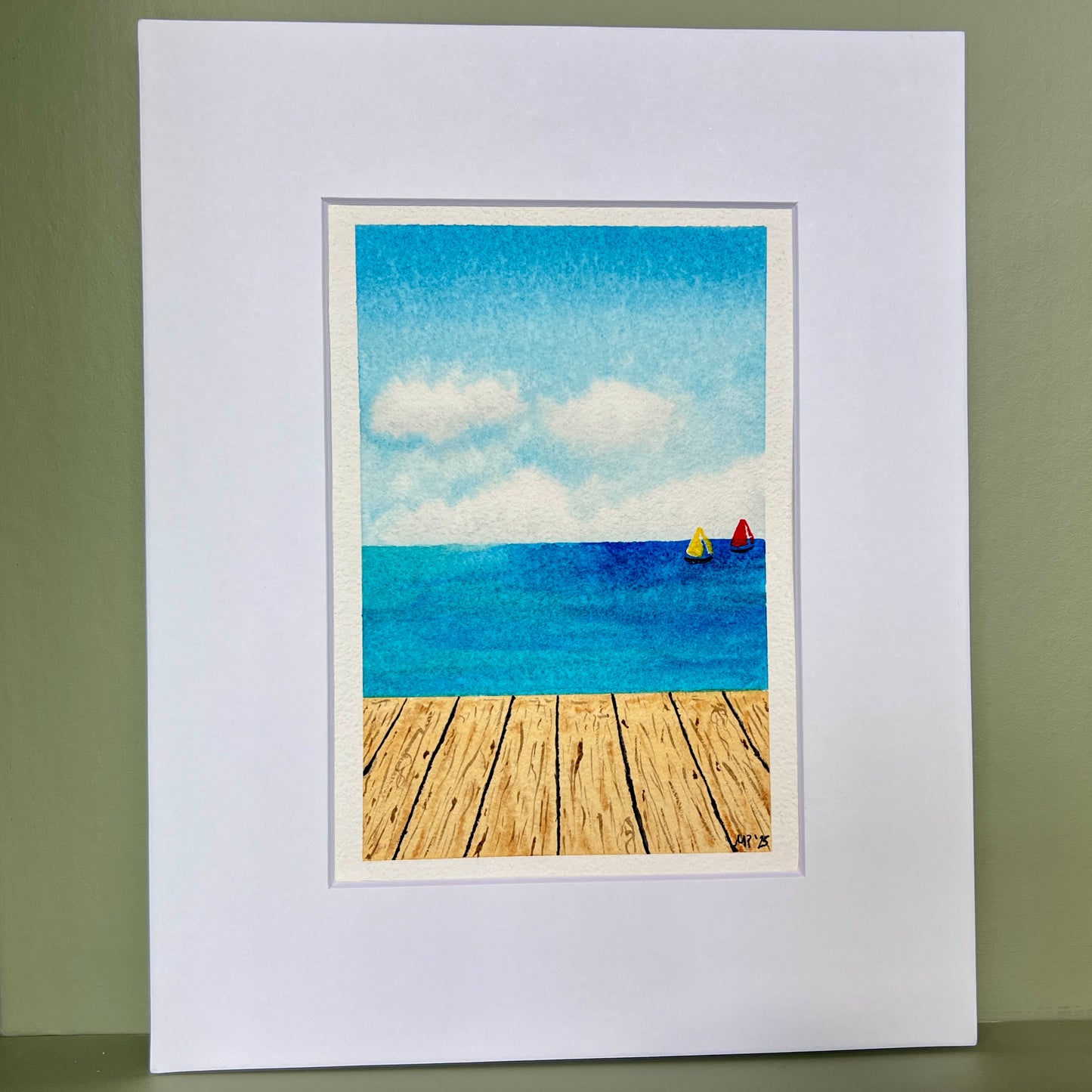 "Dockside" Original Watercolor