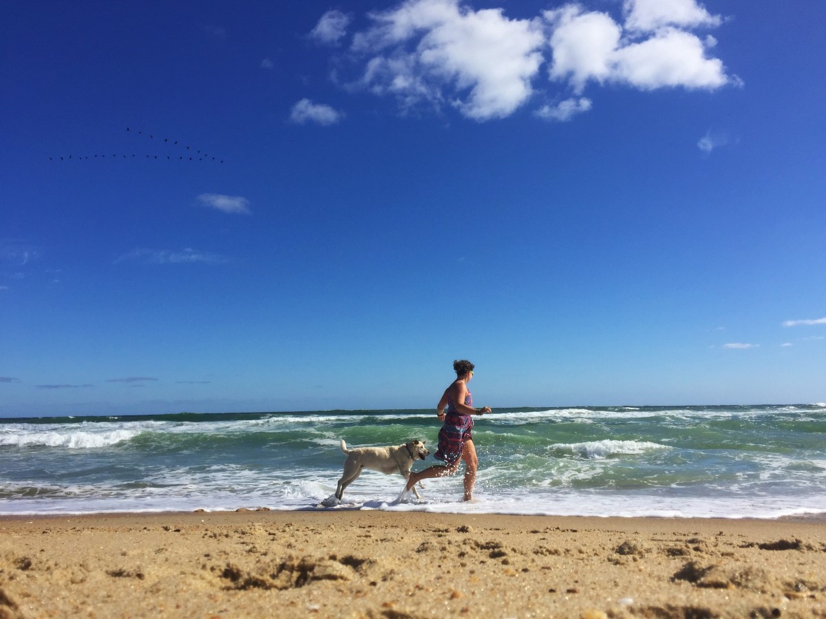 Mallory Paige and Baylor the Dog | Operation Moto Dog in the Outer Banks, North Carolina