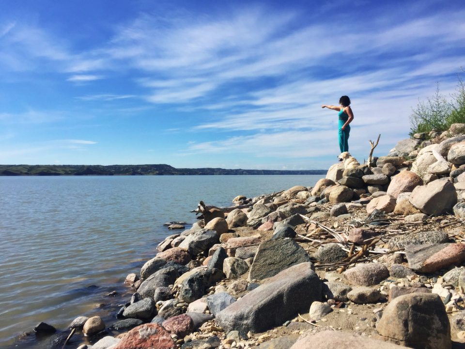 Mallory Paige | Operation Moto Dog exlores Lewis and Clark State Park, North Dakota